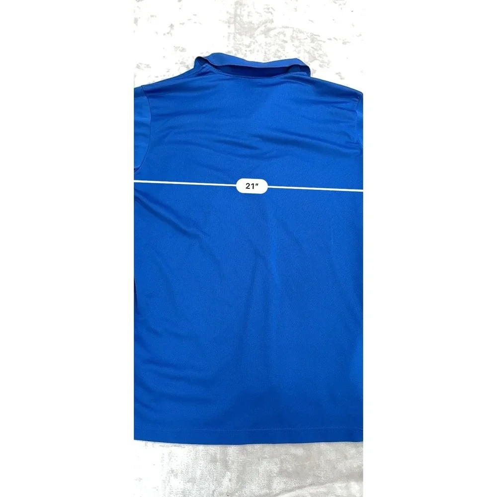 Adidas Polo Shirt Men's Size XL Blue Short Sleeve Golf Bristol Farms‎ Collared